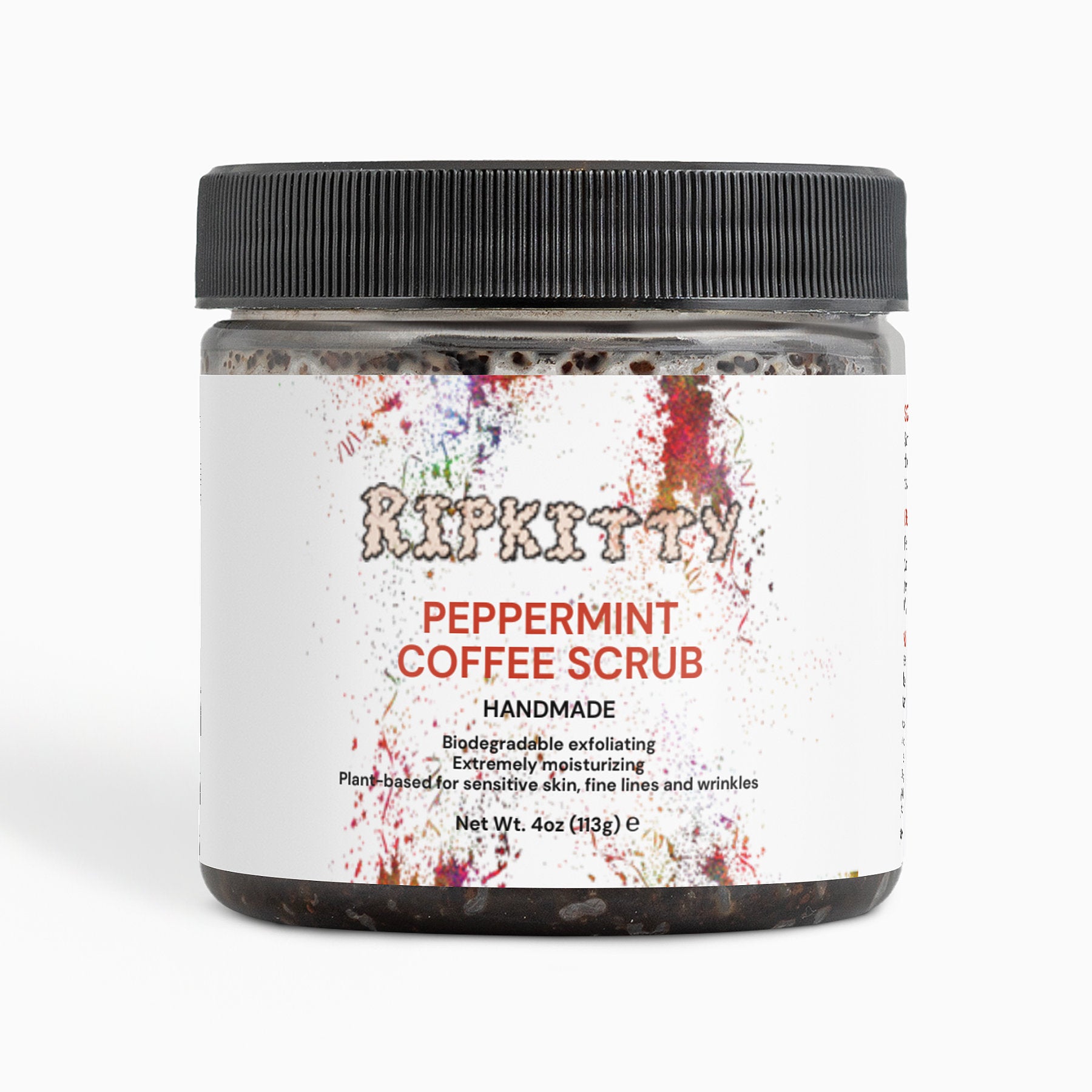 Ripkitty Blood Sea Peppermint Coffee Scrub (4 oz)