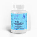 Supplement bottle labeled 'Normal Blood Sugar Support' by Ripkitty on a white background