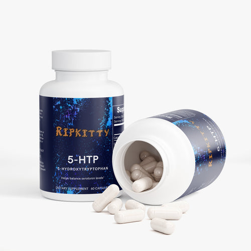 Ripkitty 5-HTP Supplement - Natural Serotonin Support (60 Capsules)