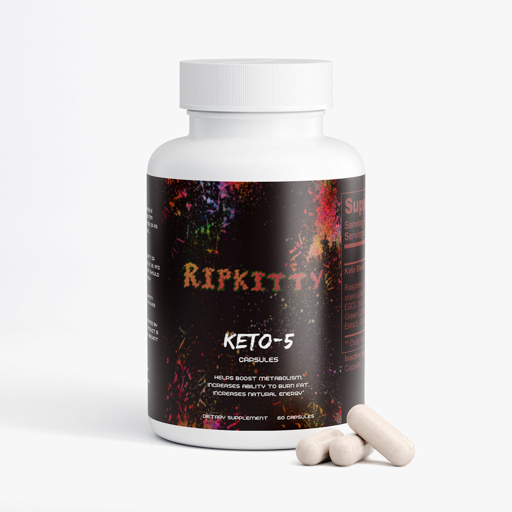 Ripkitty Laser Burn: Keto-5 Metabolic Catalyst (60 Capsules)